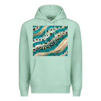 Seafoam turquoise glitter Premium Hoodie - JahusDesignShop