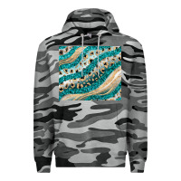 Slate Camo turquoise glitter Premium Hoodie - JahusDesignShop