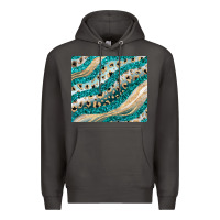 Smoke turquoise glitter Premium Hoodie - JahusDesignShop