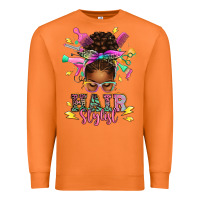 Carrot hair stylist afro messy bun Premium Sweatshirt - texasbilliewilder