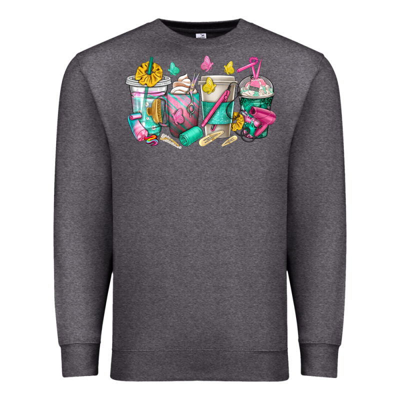 Hairstylist Coffee Cups Premium Sweatshirt by texasbilliewilder | Teevron