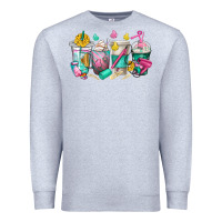Heather Grey hairstylist coffee cups Premium Sweatshirt - texasbilliewilder