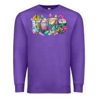 Purple hairstylist coffee cups Premium Sweatshirt - texasbilliewilder