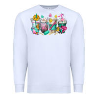 White hairstylist coffee cups Premium Sweatshirt - texasbilliewilder