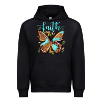 Black faith leopard butterfly Urban Hoodie - JahusDesignShop