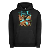 Pigment Black faith leopard butterfly Urban Hoodie - JahusDesignShop