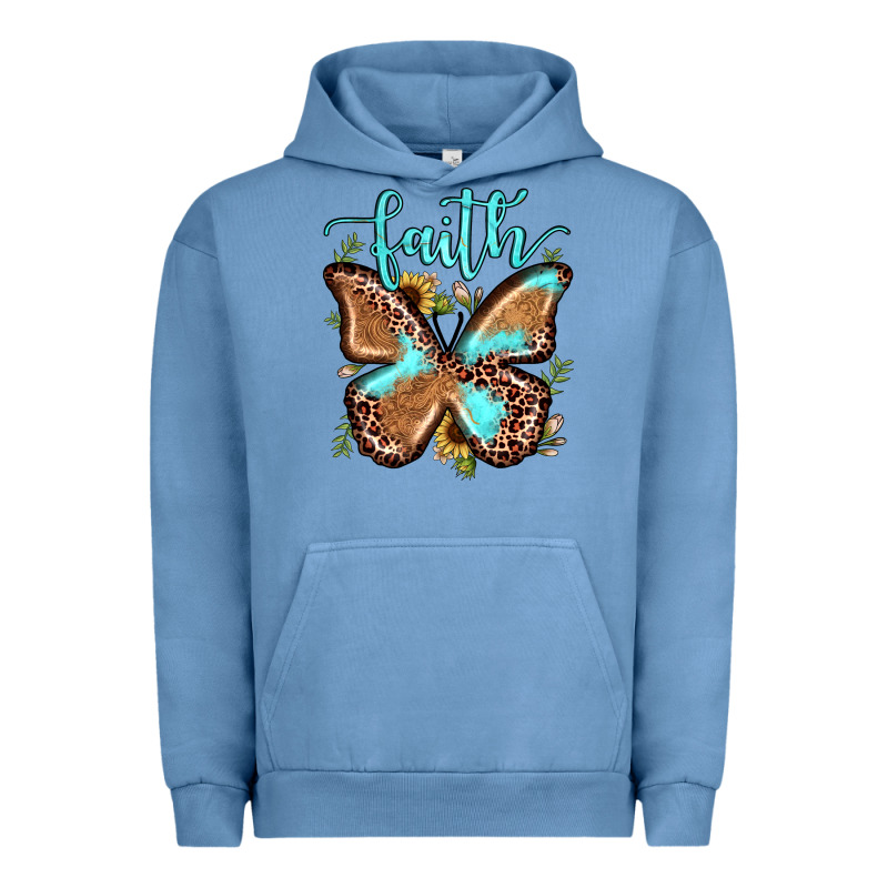 Faith Leopard Butterfly Urban Hoodie by JahusDesignShop | Teevron