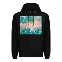 Black turquoise glitter Premium Hoodie - JahusDesignShop