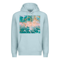 Blue Mist turquoise glitter Premium Hoodie - JahusDesignShop