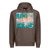 Coffee turquoise glitter Premium Hoodie - JahusDesignShop