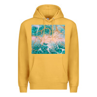 Mustard turquoise glitter Premium Hoodie - JahusDesignShop