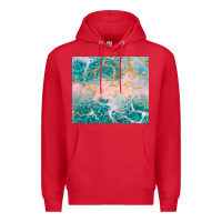 Red turquoise glitter Premium Hoodie - JahusDesignShop