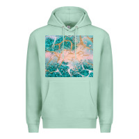 Seafoam turquoise glitter Premium Hoodie - JahusDesignShop