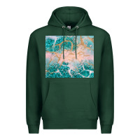 Sports Green turquoise glitter Premium Hoodie - JahusDesignShop
