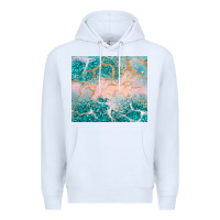 White turquoise glitter Premium Hoodie - JahusDesignShop