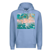Colony Blue turquoise glitter Premium Hoodie - JahusDesignShop