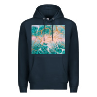 Navy turquoise glitter Premium Hoodie - JahusDesignShop