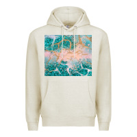 Oatmeal Heather turquoise glitter Premium Hoodie - JahusDesignShop
