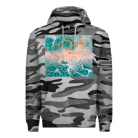 Slate Camo turquoise glitter Premium Hoodie - JahusDesignShop