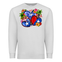 Dove Grey puerto rico hearts Premium Sweatshirt - Zillion Design Studio