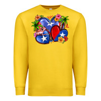 Lemon puerto rico hearts Premium Sweatshirt - Zillion Design Studio
