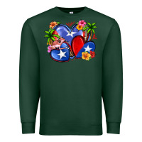 Sports Green puerto rico hearts Premium Sweatshirt - Zillion Design Studio