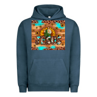 Pigment Midnight Navy jesus san judas Urban Hoodie - JahusDesignShop