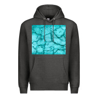 Charcoal Heather turquoise glitter Premium Hoodie - JahusDesignShop