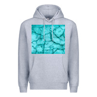 Heather Grey turquoise glitter Premium Hoodie - JahusDesignShop