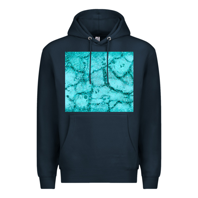 Turquoise Glitter Premium Hoodie by JahusDesignShop | Teevron