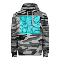 Slate Camo turquoise glitter Premium Hoodie - JahusDesignShop