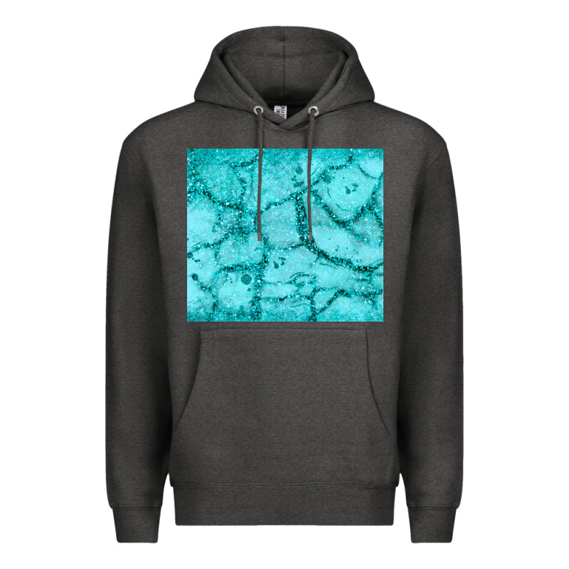Turquoise Glitter Premium Hoodie by JahusDesignShop | Teevron