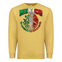 Antique Gold mexico coat of arms Premium Sweatshirt - Zillion Design Studio