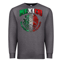 Charcoal Heather mexico coat of arms Premium Sweatshirt - Zillion Design Studio