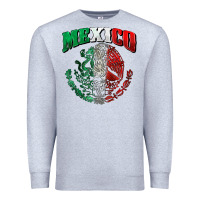 Heather Grey mexico coat of arms Premium Sweatshirt - Zillion Design Studio