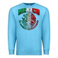 Ocean Blue mexico coat of arms Premium Sweatshirt - Zillion Design Studio