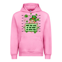 Fuchsia Pink may the luck of the irish be with you Urban Hoodie - Artiststas
