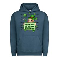 Pigment Midnight Navy may the luck of the irish be with you Urban Hoodie - Artiststas