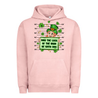 Pigment Salmon may the luck of the irish be with you Urban Hoodie - Artiststas