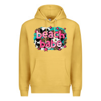 Antique Gold beach babe Premium Hoodie - AdoDesignShop