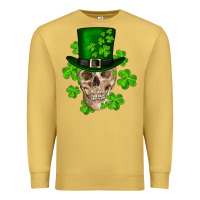 Antique Gold st. patrick's day skull Premium Sweatshirt - RanaPortraitStore
