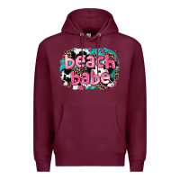 Burgundy beach babe Premium Hoodie - AdoDesignShop