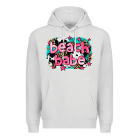 Dove Grey beach babe Premium Hoodie - AdoDesignShop