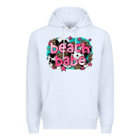 White beach babe Premium Hoodie - AdoDesignShop