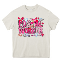 Cream Postal Worker Heavy Core Tee - CowhideDigitalArt