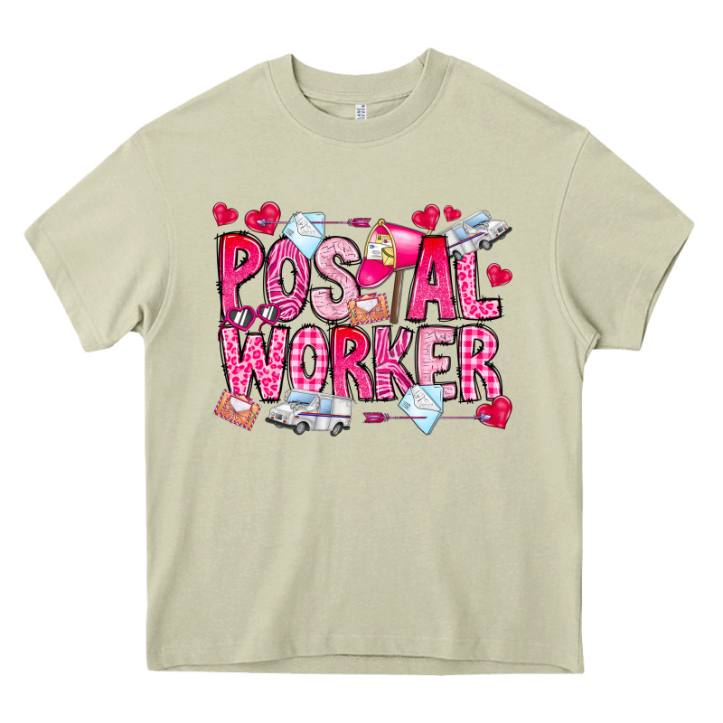 Postal Worker Heavy Core Tee by CowhideDigitalArt | Teevron