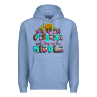 Colony Blue some of yall cornbread aint done in the middle Premium Hoodie - AdoDesignShop
