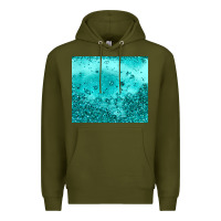 Army Green turquoise glitter Premium Hoodie - JahusDesignShop