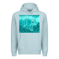 Blue Mist turquoise glitter Premium Hoodie - JahusDesignShop