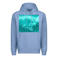 Colony Blue turquoise glitter Premium Hoodie - JahusDesignShop
